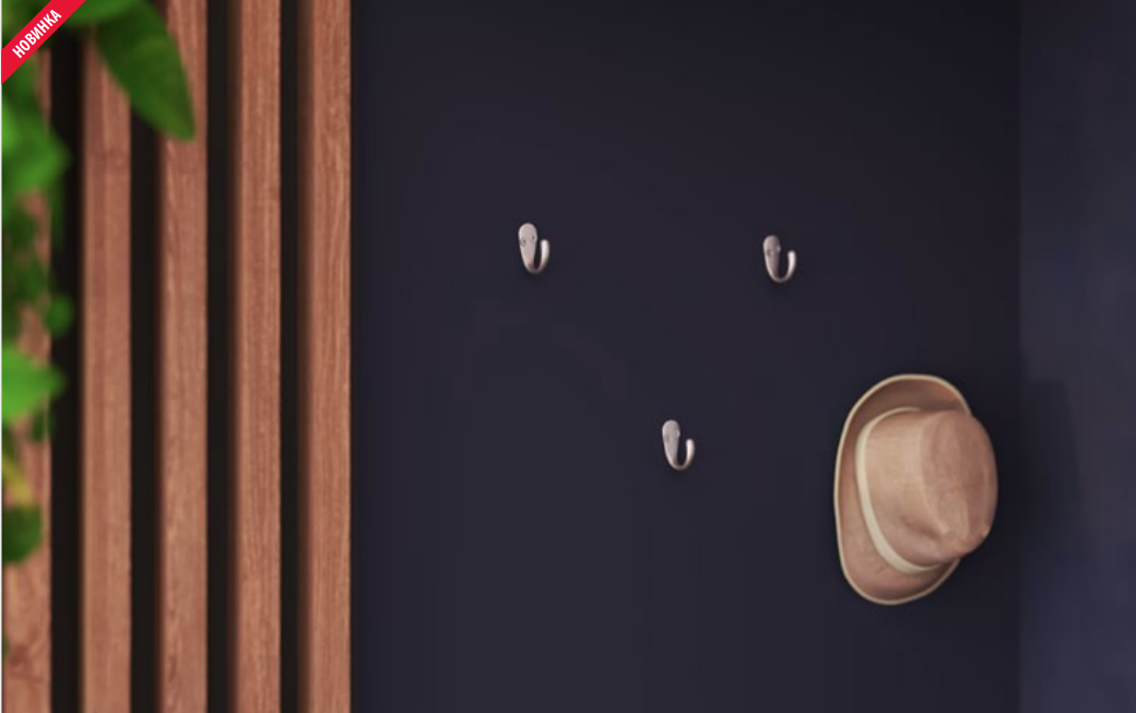 картинка Крючок SORIA S металл черный матовый от магазина Kessebohmer.shop