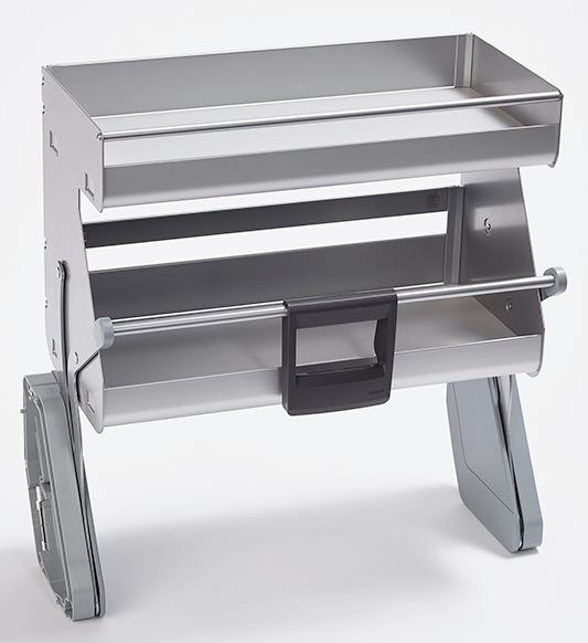 картинка Комплект 2 полки, Ай Мув 600 мм, H 605, цвет ТИТАН, цвет дна Серый, антислип (0217120102) от магазина Kessebohmer.shop