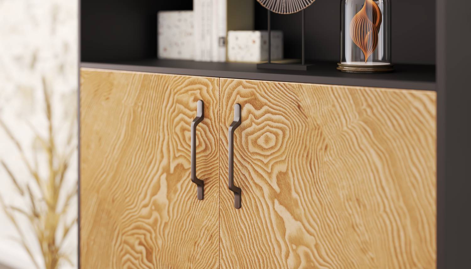 картинка Ручка ASTER 128 металл черная от магазина Kessebohmer.shop