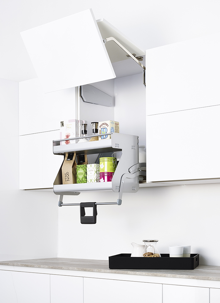 картинка Комплект 2 полки, Ай Мув 600 мм, H 605, цвет ТИТАН, цвет дна Серый, антислип (0217120102) от магазина Kessebohmer.shop