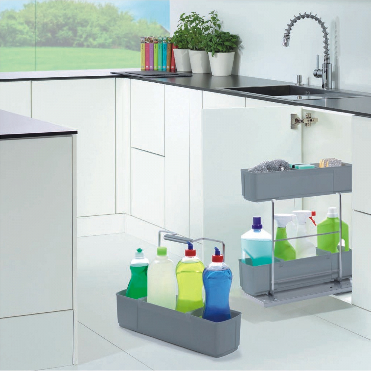 картинка Клининг Агент 340 мм, H 480, цвет ТИТАН / Серый (0252320102) от магазина Kessebohmer.shop