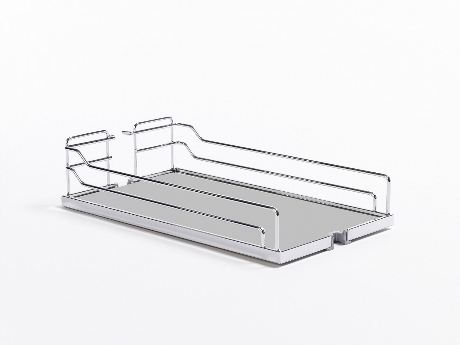 картинка КОМПЛЕКТ ПВ, Диспенса 90° 400 мм, H 1600-2000, Арена КЛАССИК, 5 полок, цвет ХРОМ, цвет дна Серый (2600740005) от магазина Kessebohmer.shop